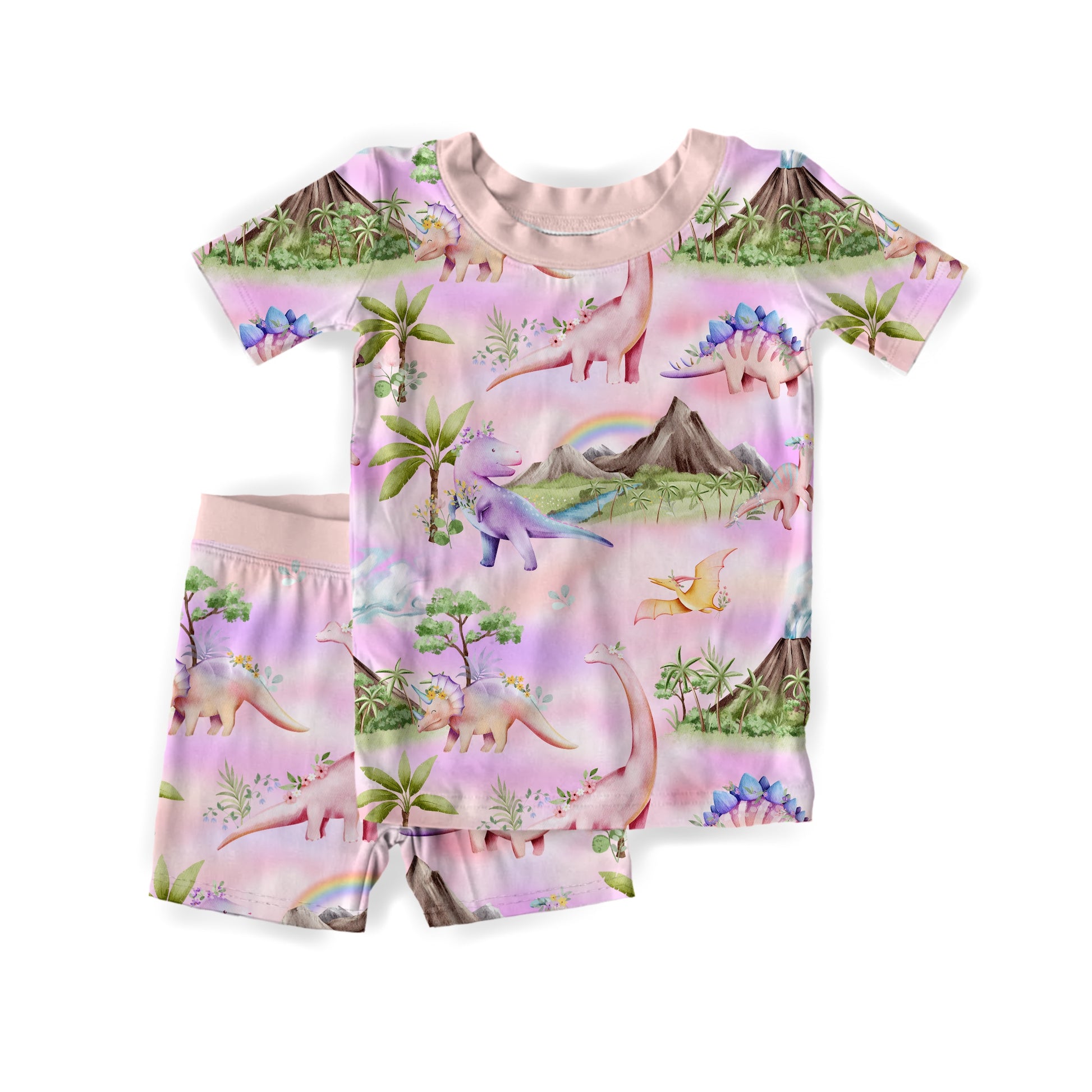 Fairytale Fossils Short Sleeve & Shorts Pjs