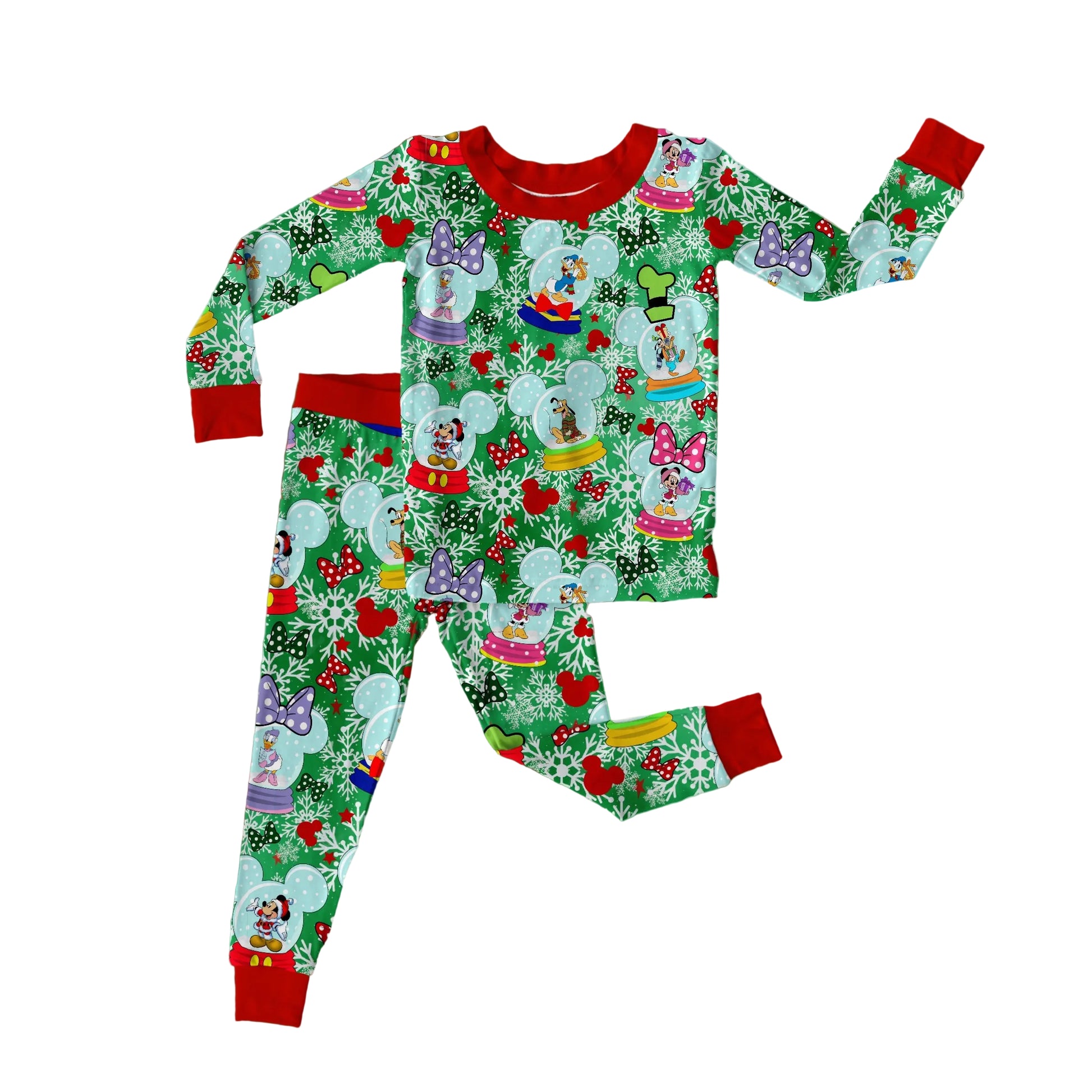 Merry Mouse Long Sleeve & Convertible Feet Pjs