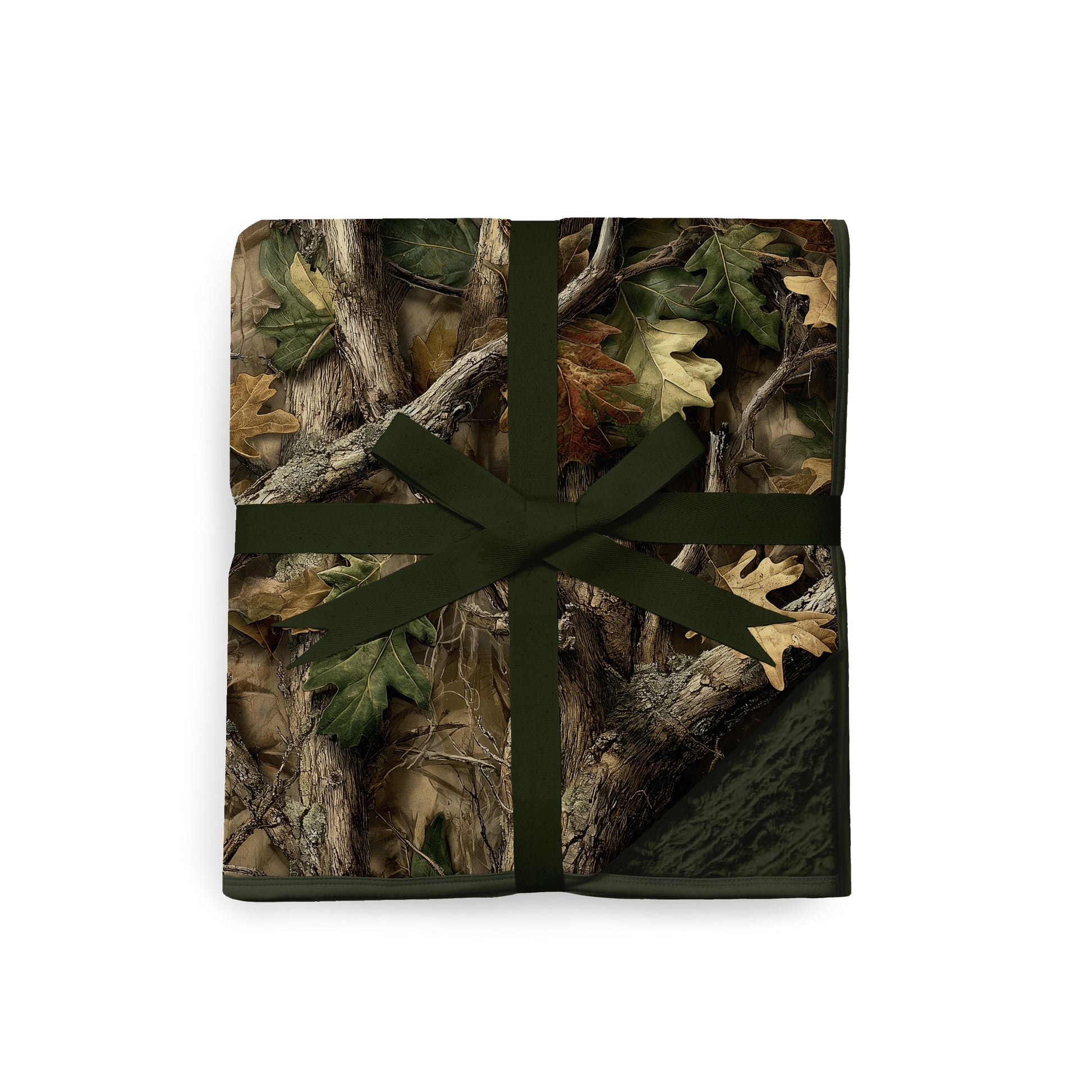 Camo 85”x63” Bamboo Fur Backed Blanket