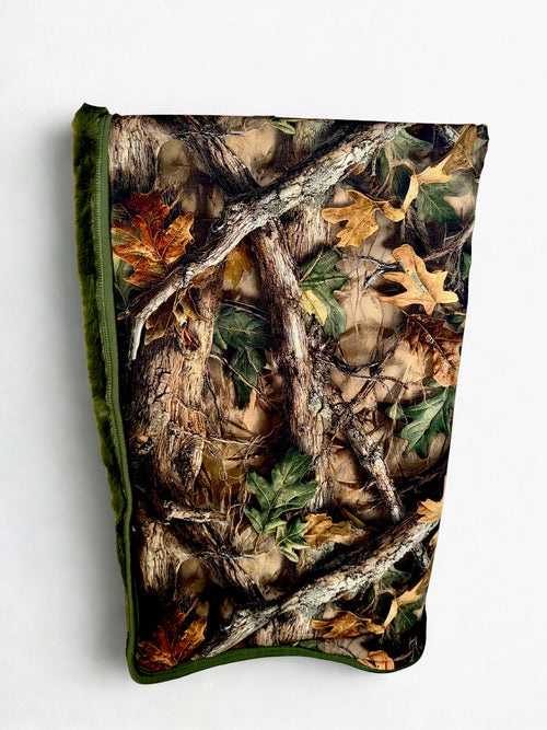 30”x40” Camo Bamboo Fur Backed Blanket