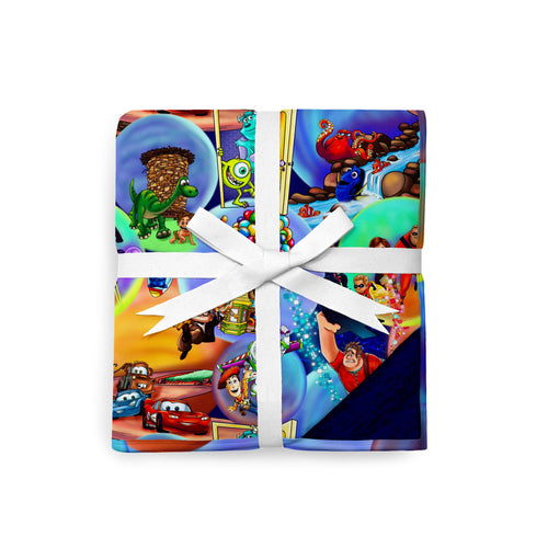 Bubbly Adventure 85”x63” Bamboo Fur Backed Blanket