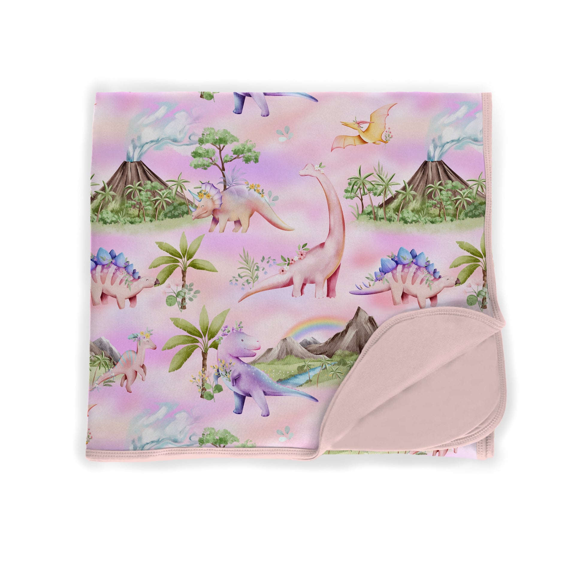Fairytale Fossils 60”x60” Double Layer Bamboo Blanket