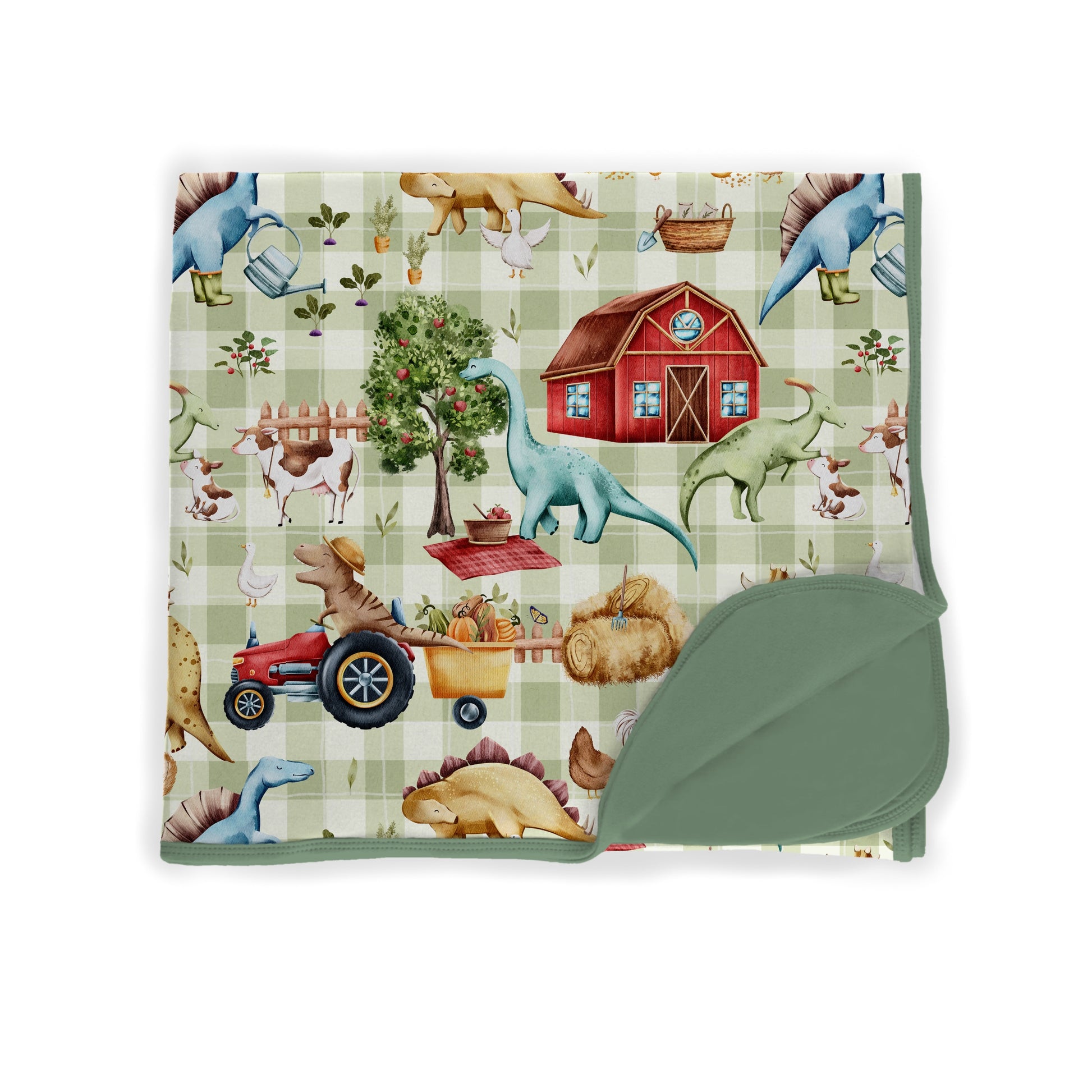 Country Roars 60”x60” Double Layer Bamboo Blanket
