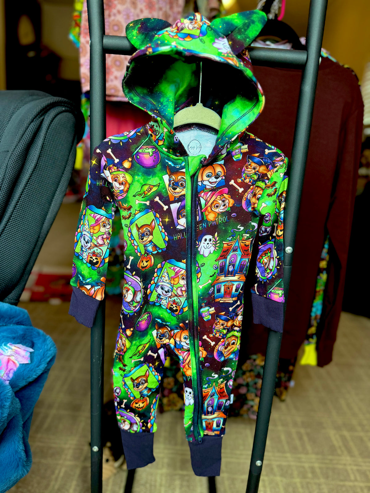 Spooky Pups French Terry Hooded Zippy