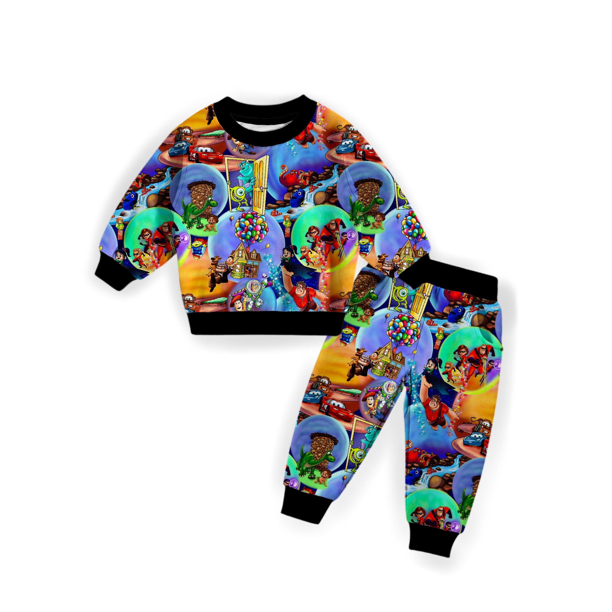 Bubbly Adventure French Terry Bamboo Jogger Set